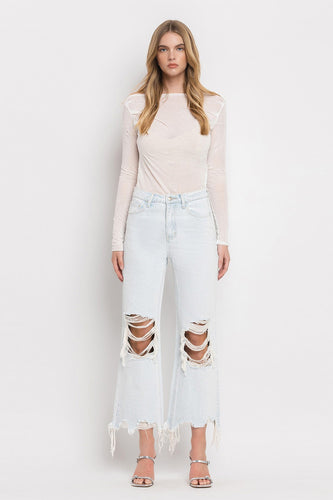 90's Vintage High Rise Crop Flare Jeans (Nashville Moon)