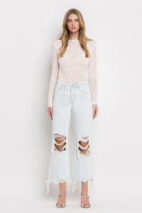 90's Vintage High Rise Crop Flare Jeans (Nashville Moon)