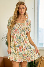Tea Time Floral Dress (Ivory)