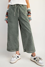 Mineral Washed Denim  (Olive)