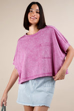 Easy Breezy Knit Pocket Tee (Orchid)