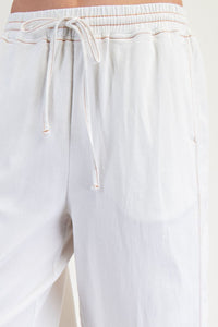 Mineral Washed Denim  (White)