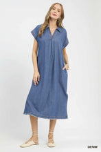 Living in Denim Midi Dress (Dk Denim)