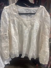 Listicle Lace Eyelet Top (Ivory)