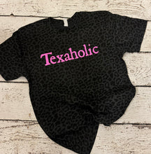 Leopard Texaholic T-Shirt (Black)