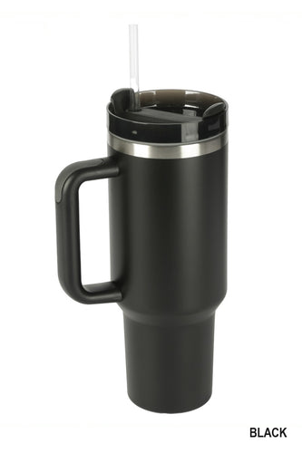 40 OZ Stainless Steel Quencher Tumbler (Black)
