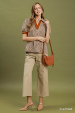 Autumn Heirloom Puff Sleeve Top (Chestnut)