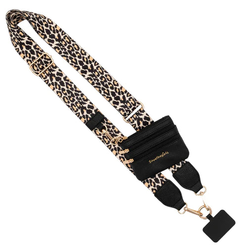Clip & Go Strap w/Zippered Pouch (Leopard)