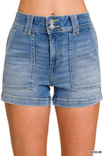 Utility Pocket Denim Shorts (Medium)