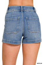 Utility Pocket Denim Shorts (Medium)