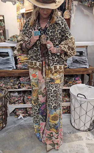 A Rare Bird Leopard Garden Pants