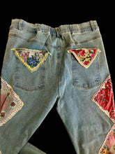 Vintage Hanky Patchwork Jeans