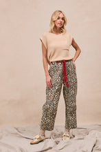 "Marfa Wilds" Braided Waist Leopard Pants