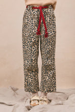 "Marfa Wilds" Braided Waist Leopard Pants