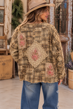 A Rare Bird Vintage Honey Beige Floral Patch Jacket