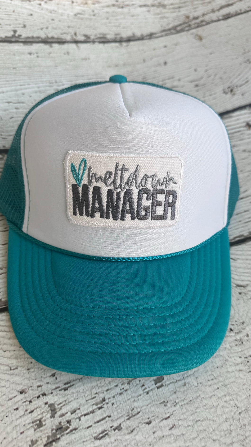 Meltdown Manager Otto Trucker Cap (Turquoise)