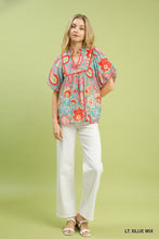 Boho Harmony Paisley Blouse (Bue Mix)