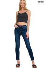 Sienna Seamless Lace Bralette (Black)