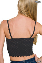 Sienna Seamless Lace Bralette (Black)