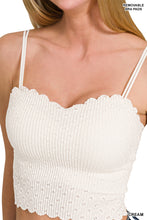 Sienna Seamless Lace Bralette (Cream)