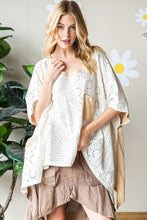 Flowy Washed Eyelet Top (Natural)