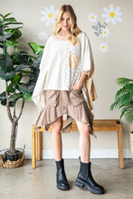 Flowy Washed Eyelet Top (Natural)