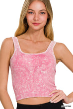 Brooklyn Stone Washed Ribbed Seamless Tank (Ash Pink)