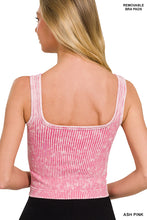 Brooklyn Stone Washed Ribbed Seamless Tank (Ash Pink)