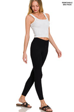 Brooklyn Stone Washed Ribbed Seamless Tank (Light Grey)