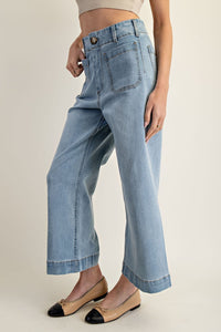 The Dakota Straight Leg Denim Jeans (Light Denim)
