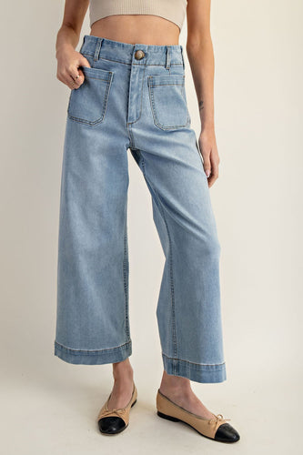 The Dakota Straight Leg Denim Jeans (Light Denim)