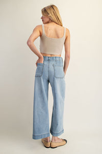 The Dakota Straight Leg Denim Jeans (Light Denim)