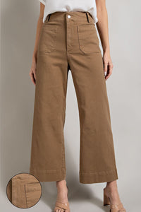 Soft Washed Wide Leg Pants (Coco)
