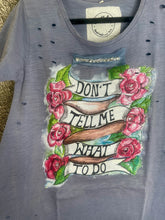 Don't Tell Me What To DO Distressed Top