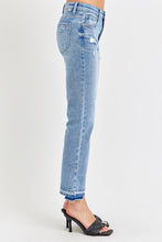 Mid Rise Ankle Straight Jeans (Light)