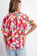 Santa Cruz Floral Printed Short Sleeve Top