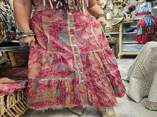 Vintage Bandanna Duster Dress