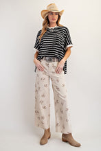 Western Printed Washed Twill Pants