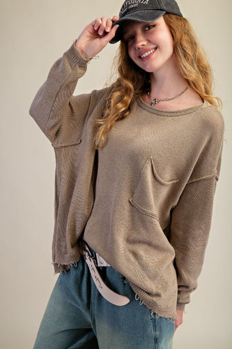 The Pacific Knit Sweater (Olive Grey)