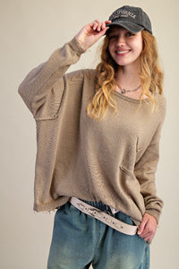 The Pacific Knit Sweater (Olive Grey)