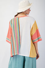 Daisy Haven Color Mix Tunic (Yellow White)