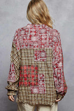 Rustic Patchwork Wanderer Top (Mulberry)