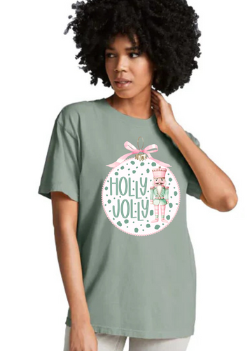 Holly Jolly Holiday Shirt (Lt Green)