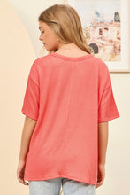 The Emmy Classic Neck Top (Summer Coral)