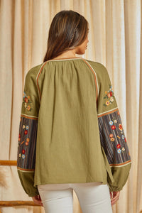 Talley Tunic Top (Olive)
