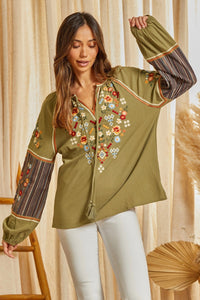 Talley Tunic Top (Olive)