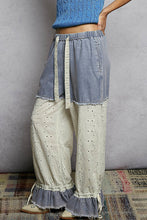 Vintage Lace Patch Wide Leg Pants