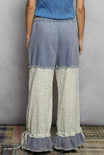 Vintage Lace Patch Wide Leg Pants