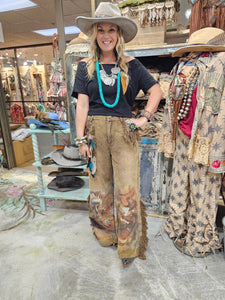 Warrior Rise Up Fringed Corduroy Pants