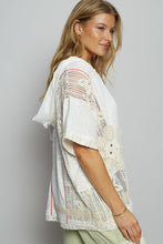 Sedona Bloom Hoodie Top (Off White)